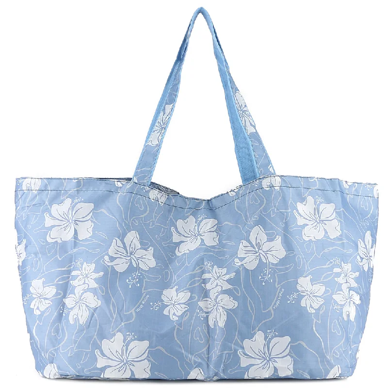 Clearance Event Carry-All Tote Hibiscus Blue