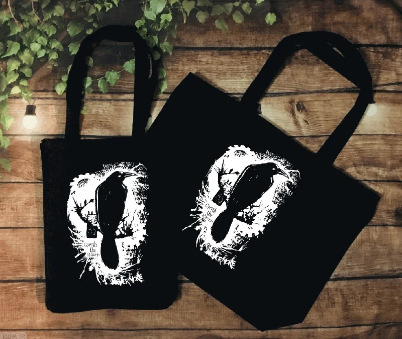 Classic Chic Deals Beach Bag and Tote - Nevermore Raven