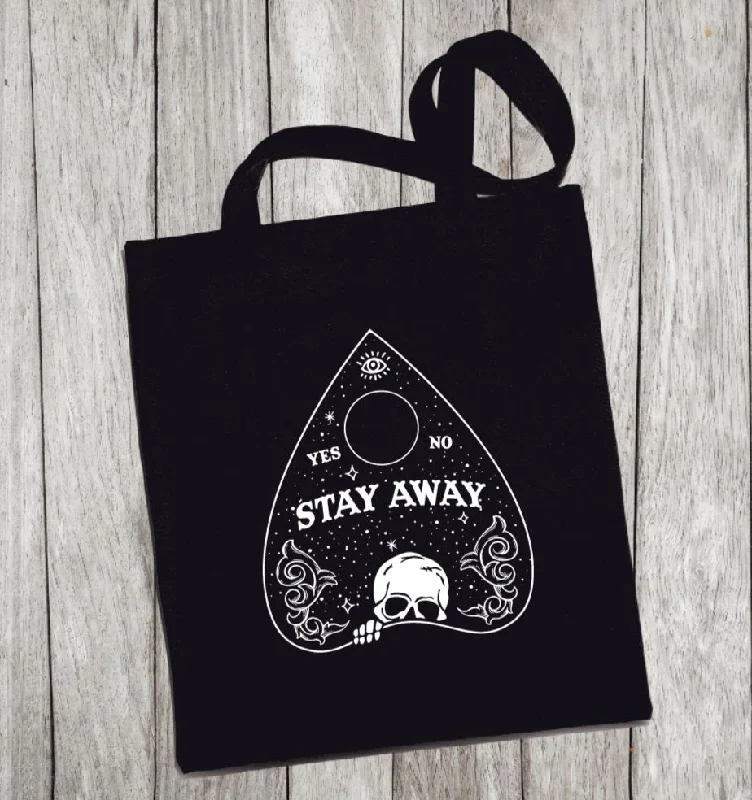 Functional Bags For Busy Moms And Dads Reusable Grocery Bag/Tote Bag - "stay away planchette"