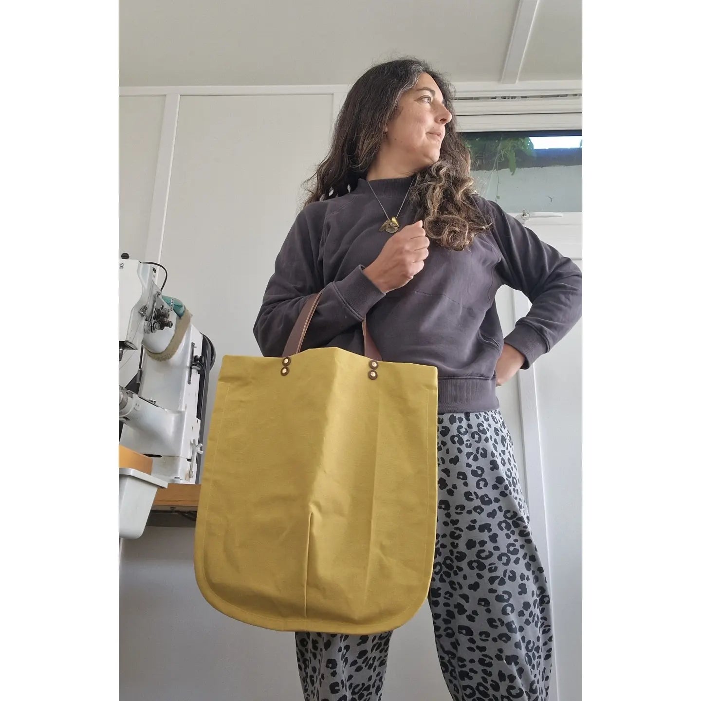 Limited Stock TOTELY CANVAS UNISEX GRAB BAG in Colman's Mustard