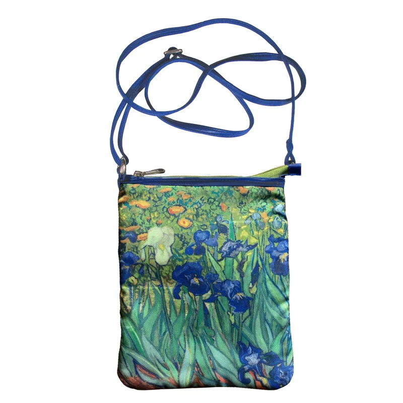New Styles Just In Van Gogh Irises Art Hipster Bag