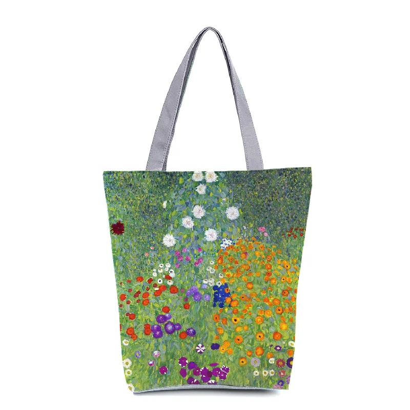 Timeless Style Promotions Klimt Flower Garden Fine Art Tote Bag