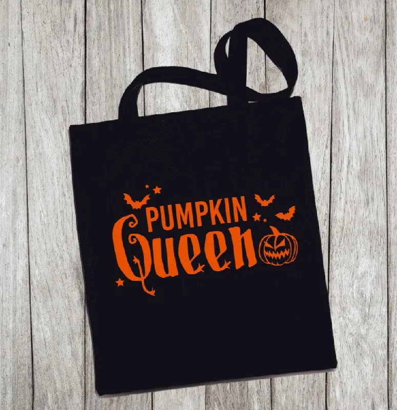 Luxury Bags On Sale Reusable Grocery Bag/Tote Bag - "pumpkin queen"