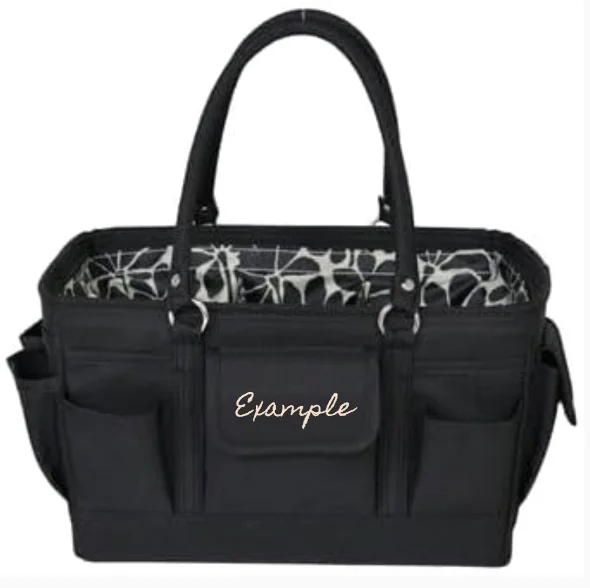 Mega Sale Custom Large Black Floral Store and Tote Organizer