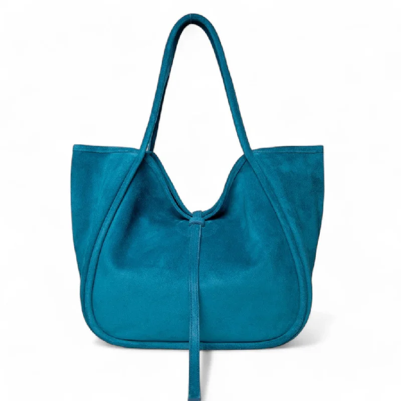 Chic Bags For Office Professionals And Urban Dwellers Ellis Hobo Tote in Ischia Italian Leather Backed Suede Chic Bags For Office Professionals And Urban Dwellers Ellis Hobo Tote in Ischia Italian Leather Backed Suede
