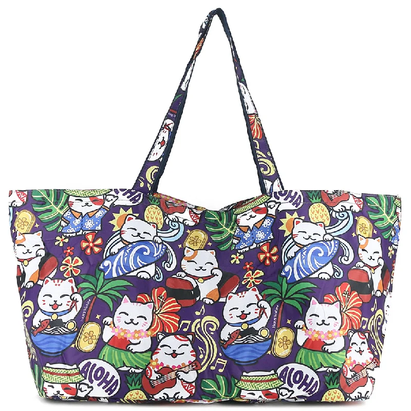 Chic And Clearance-Priced Tote Bags Carry-All Tote Neko Purple