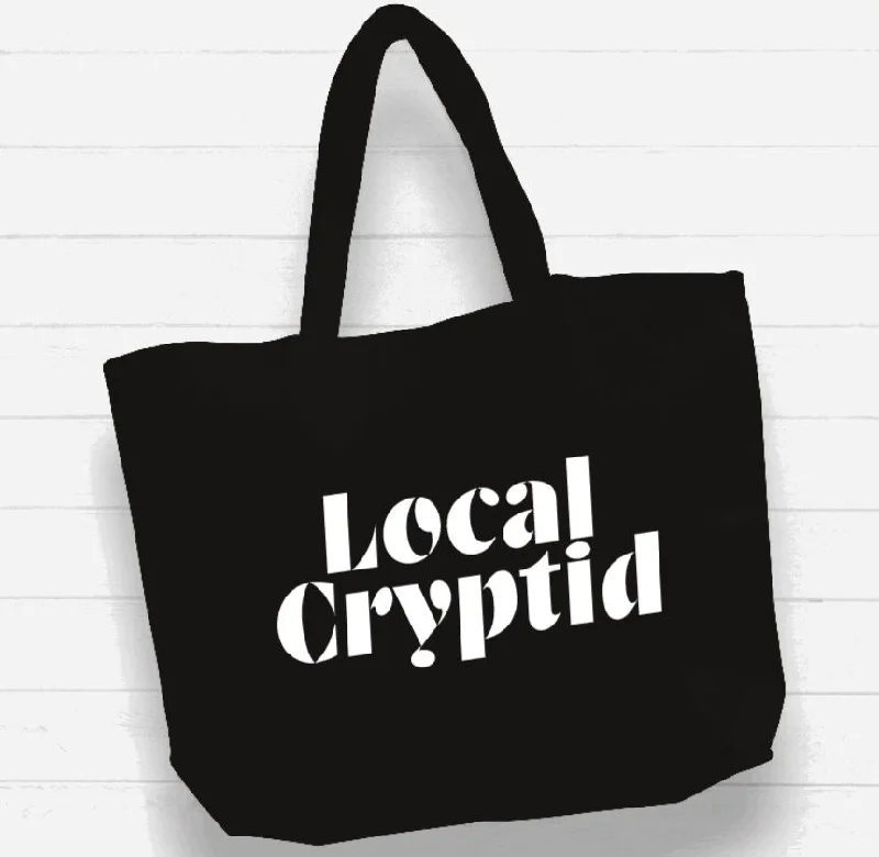 Inspired Bags For Luxury Fashion Lovers Beach Bag / XL Tote Bag - "local cryptid"
