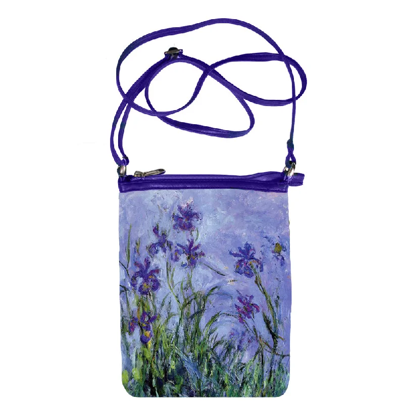Relaxed Style Deals Monet Lilac Irises Hipster Bag