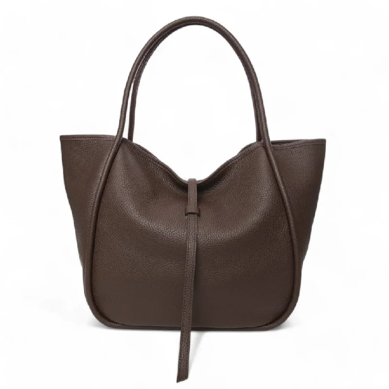 Hot Items Ellis Hobo Tote in Chestnut Buffalo Cowhide