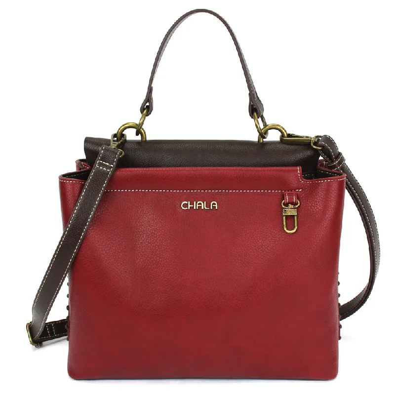 Luxury Bags Charming Satchel - Burgundy