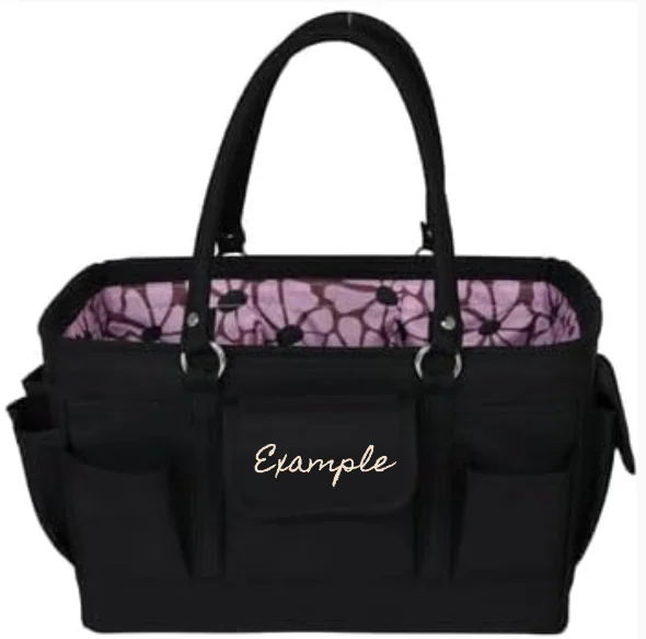 Trend Leading Collection Custom Purple Floral Store and Tote Organizer