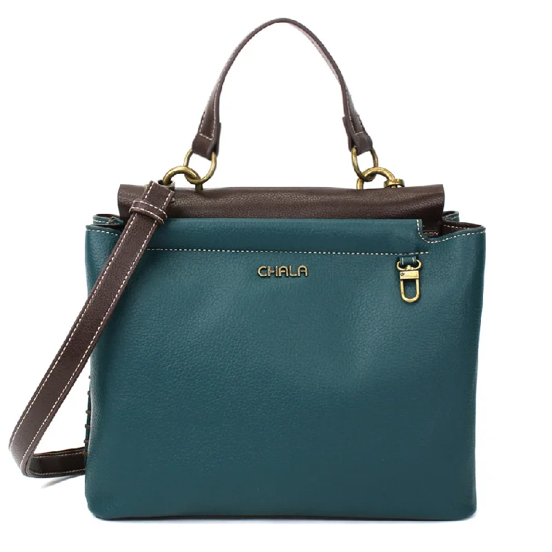 Relaxed Style Charming Satchel - Turquoise