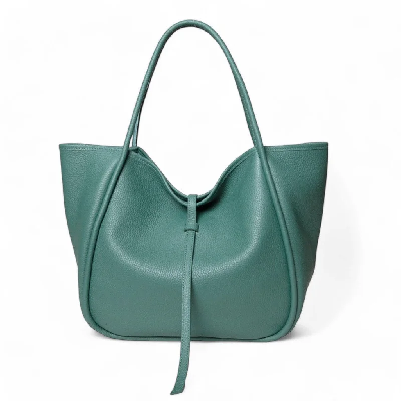 Sophisticated Style Offers Ellis Hobo Tote in Teal Buffalo Cowhide