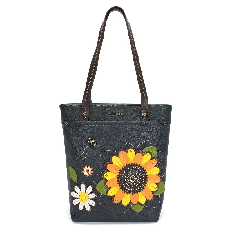 Trendy Street Style Deluxe Everyday Tote - Sunflower
