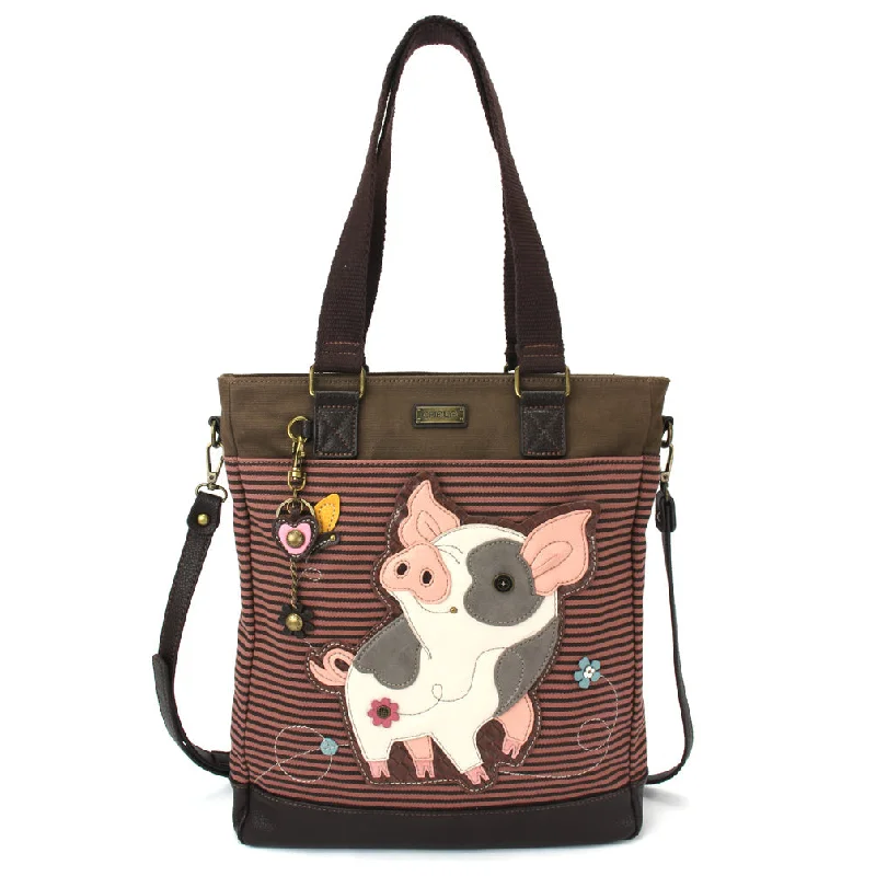 Fashion-Forward Work Tote - Spotted Pig Pink