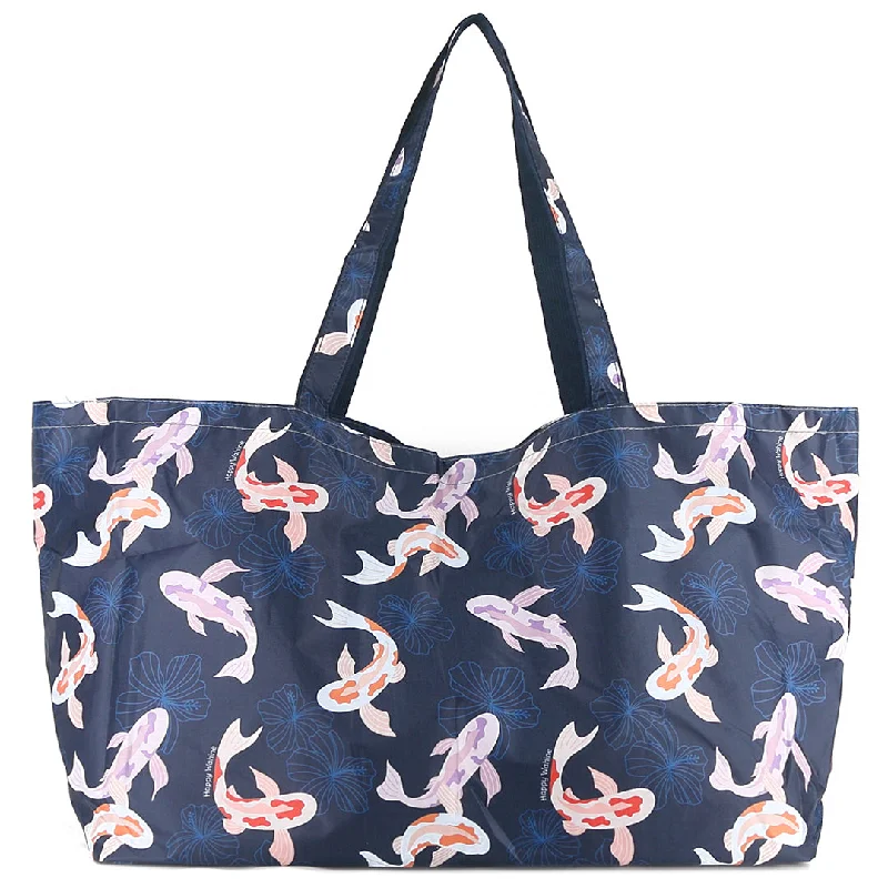 Premium Style Carry-All Tote Koi Navy