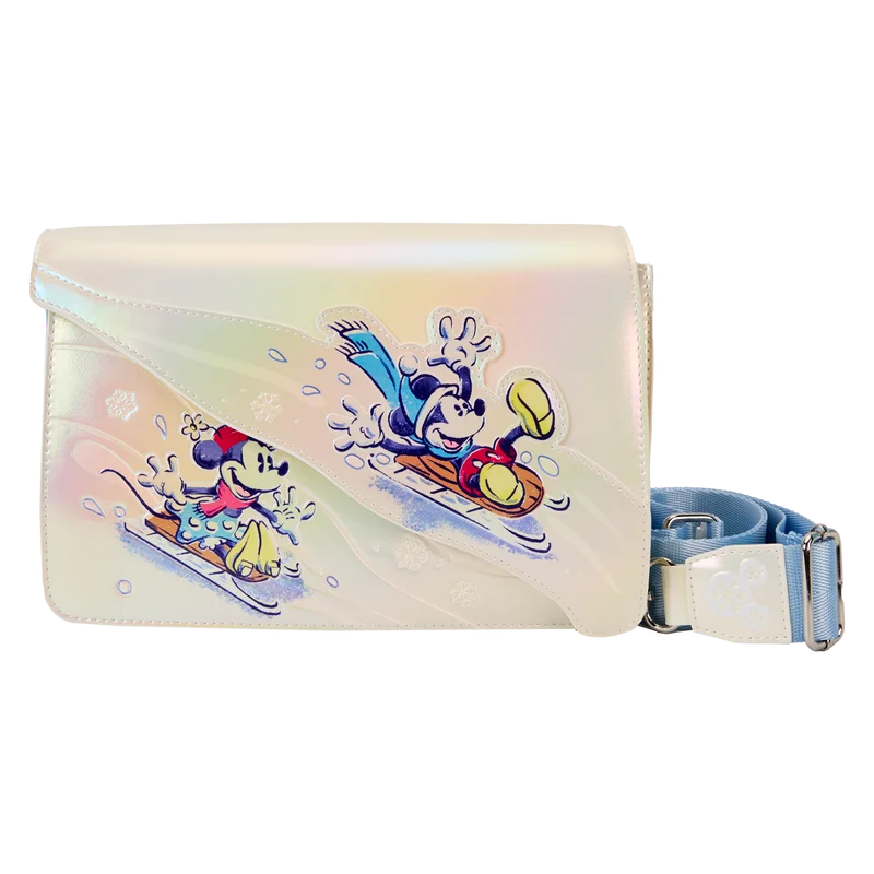 Daring Fashion Promotions Loungefly Disney Mickey & Friends Winter Wonderland Crossbody Daring Fashion Promotions Loungefly Disney Mickey & Friends Winter Wonderland Crossbody