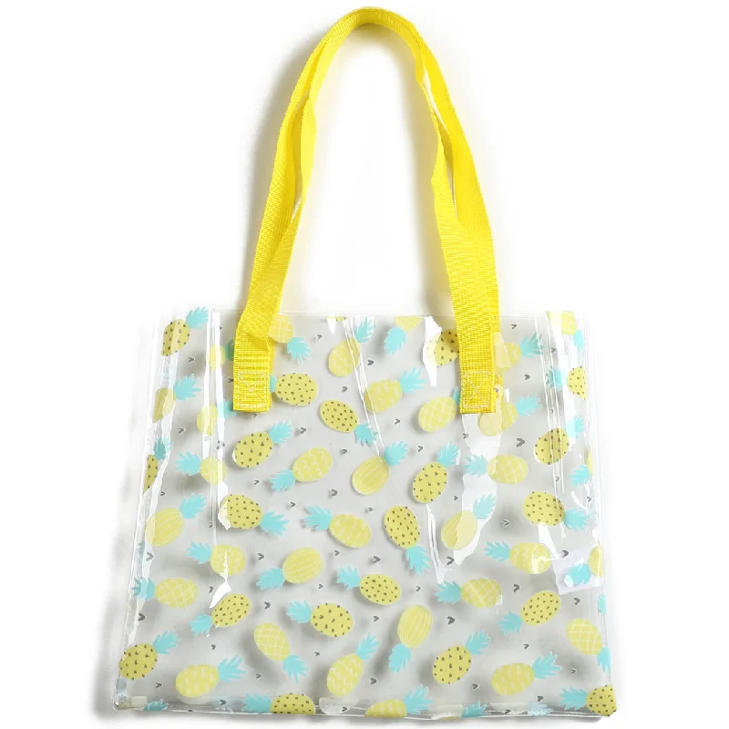 Fashion Sale Clear Tote Everyday Hawaii Pineapple Yellow