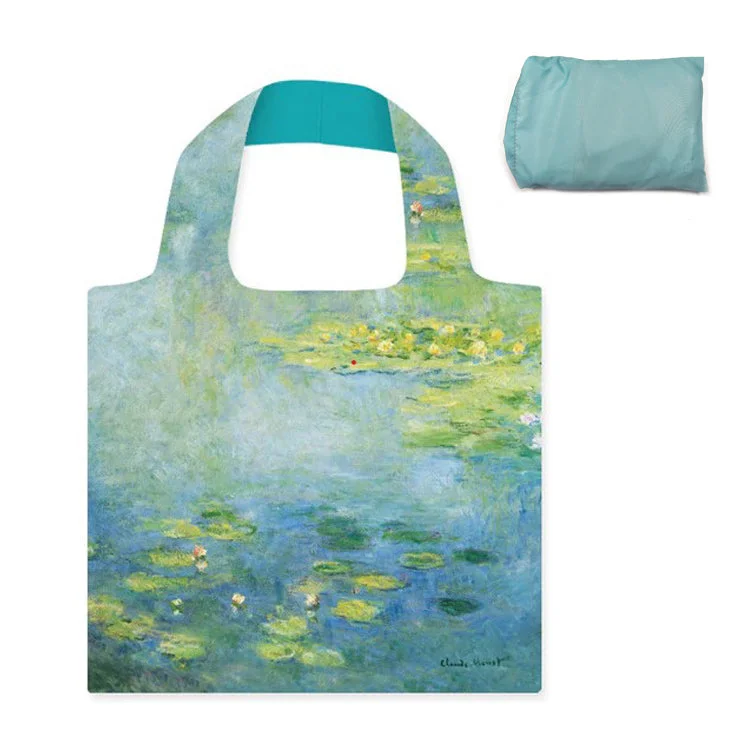 Classic Chic Deals Monet Water Lilies Reusable Shopping Bag