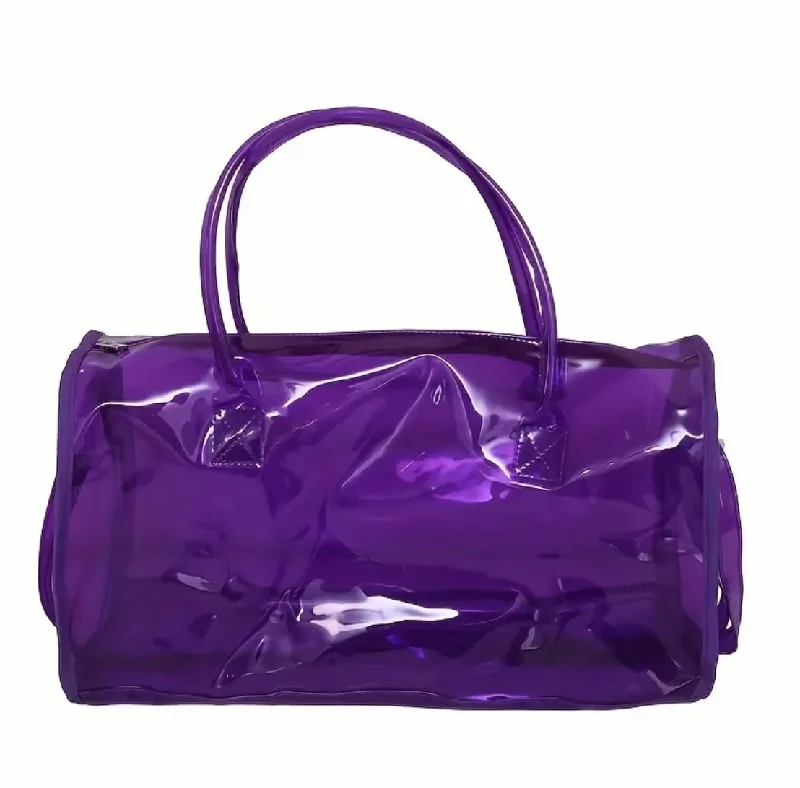 Classic Modern Offers Transparent Purple duffle bag