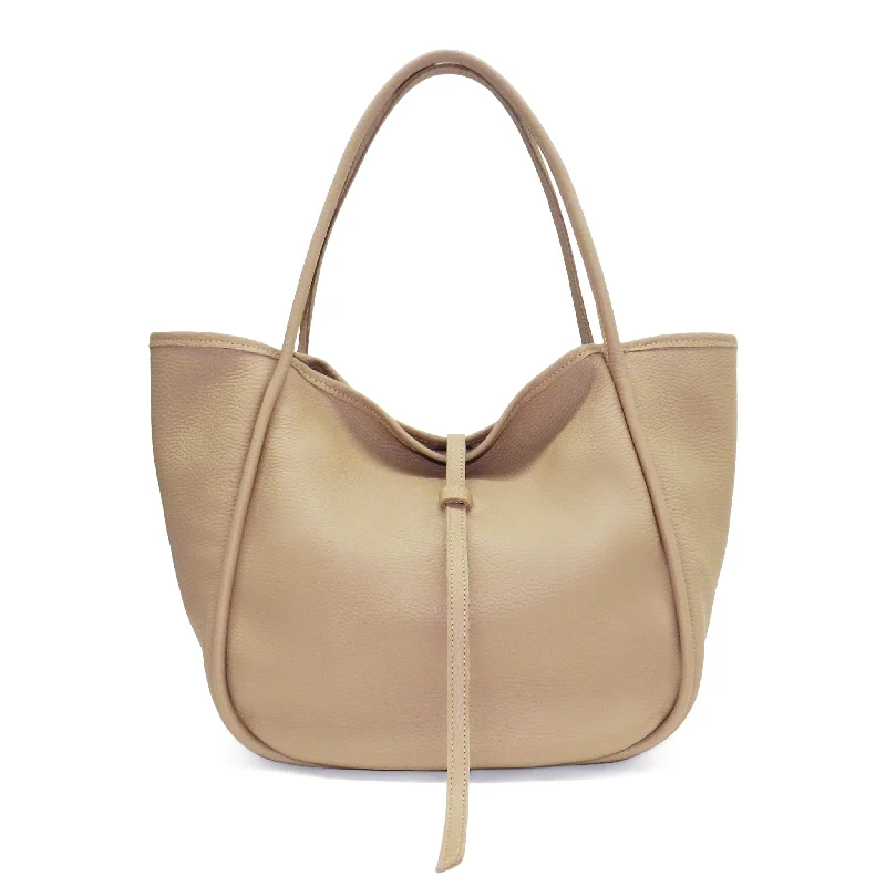 Stay Ahead In Style Ellis Hobo Tote in Cappuccino Buffalo Cowhide