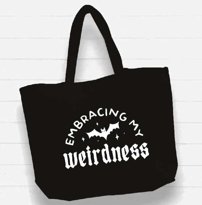 Scratch-Resistant And Luxury Sale Bags Beach Bag / XL Tote Bag - "embracing my weirdness" Scratch-Resistant And Luxury Sale Bags Beach Bag / XL Tote Bag - "embracing my weirdness"