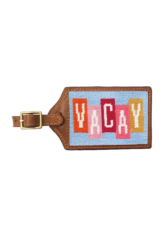 Chic & Cozy Collection VACAY NEEDLEPOINT LUGGAGE TAG