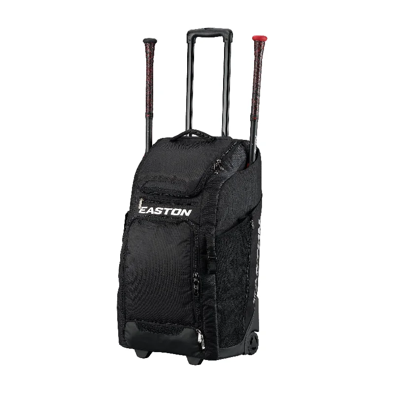 Step Ahead, Lead The Trend Easton Wheeled Catcher's Bag (Black)
