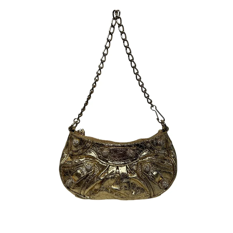 Seasonal Style Discounts BALENCIAGA/Hand Bag/Leather/GLD/le cagole mini metallic