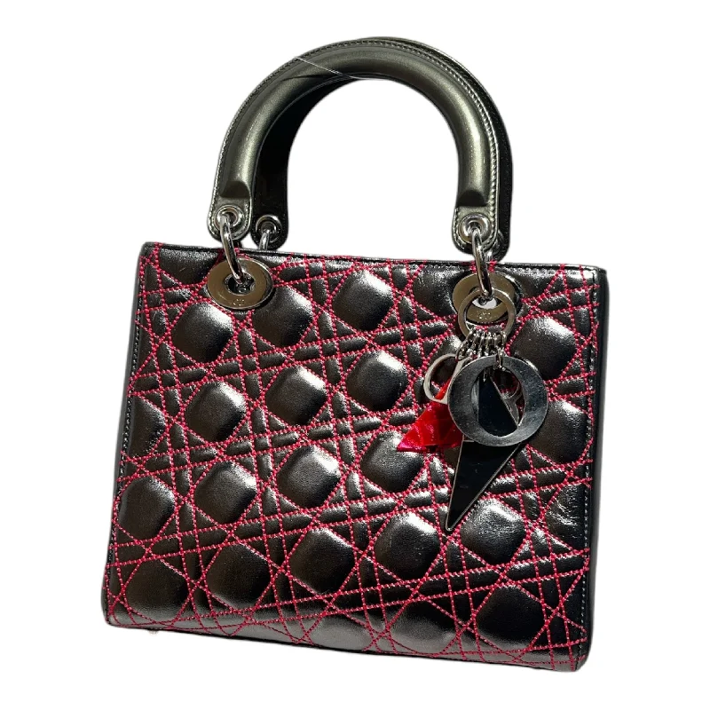 Modern Chic Discounts Christian Dior/Hand Bag/All Over Print/Leather/SLV/LADY DIOR ANSELM REYL
