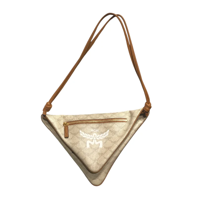 Limited Stock MCM/Hand Bag/OS/Monogram/BEG/triangle pouch