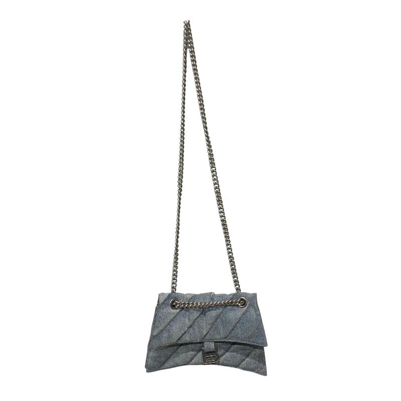 Refined Fashion Sale BALENCIAGA/Cross Body Bag/Cotton/BLU/QUILTED CHAIN BAG