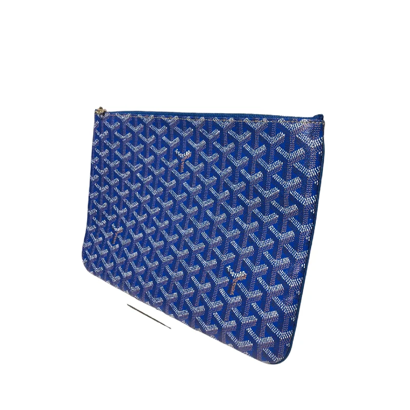 Bags For Personalized Gifts GOYARD/Pouch/All Over Print/Leather/BLU/