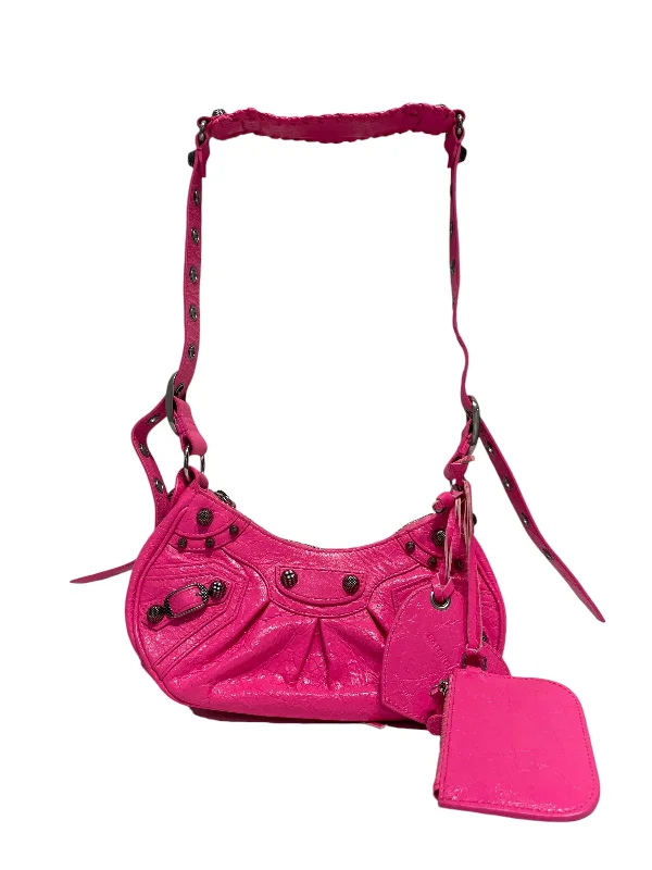Big Discounts BALENCIAGA/Hand Bag/S/Lambskin/PNK/le cagole xs