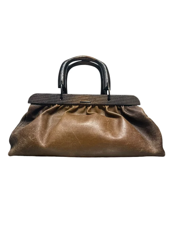 Sleek Style Discounts GUCCI/Hand Bag/Leather/BRW/gucci doctor leather bag