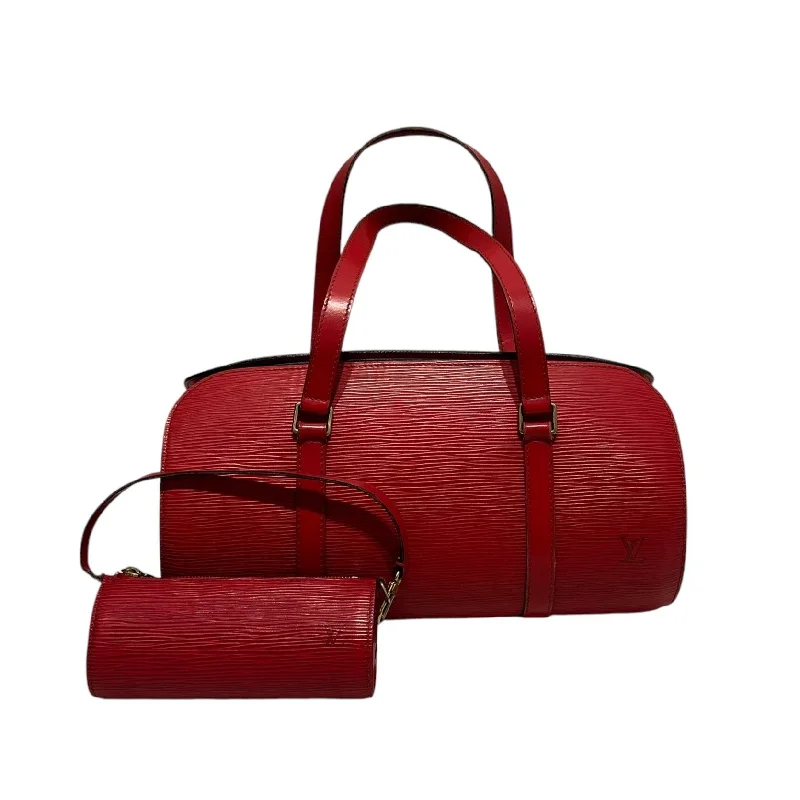 Chic Trends Unveiled LOUIS VUITTON/Hand Bag/Leather/RED/EPI LATHER CYLINDER