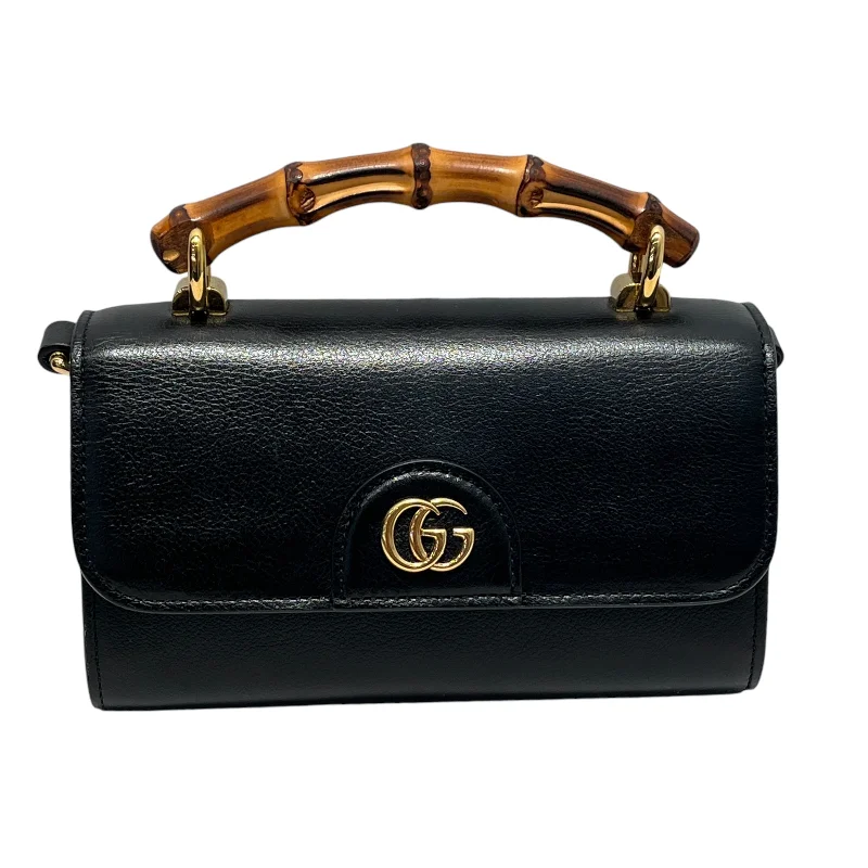 Best Sellers GUCCI/Cross Body Bag/Leather/BLK/I036376324 mini diana