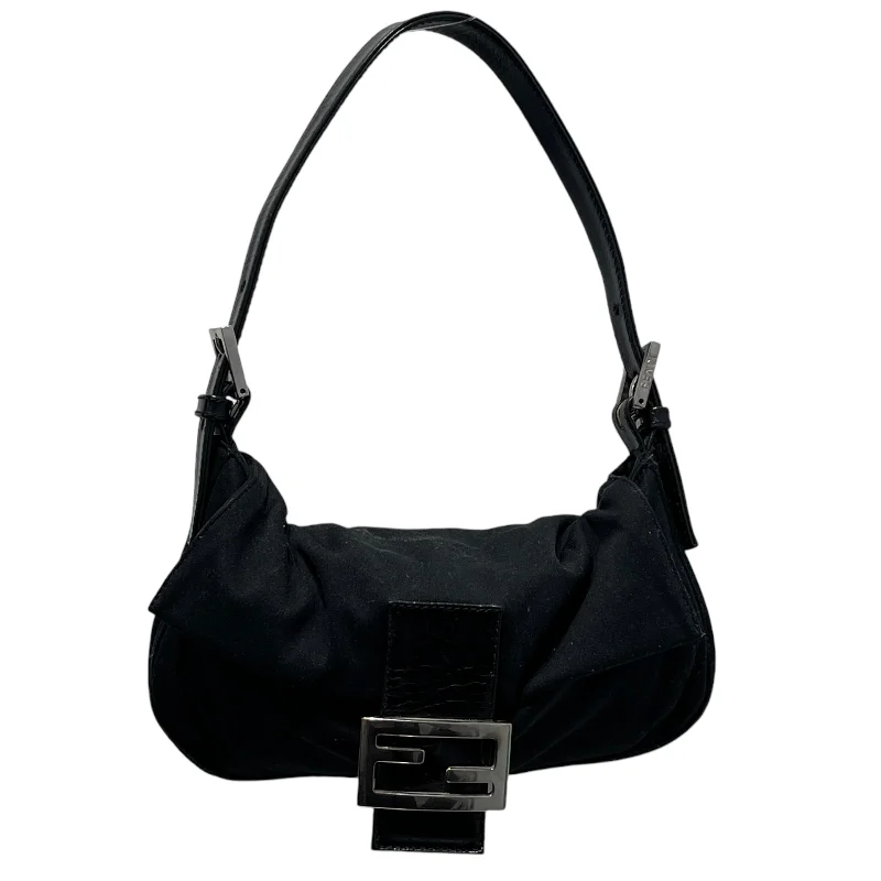Classic Modern Offers FENDI/Hand Bag/BLK/Neoprene Baguette