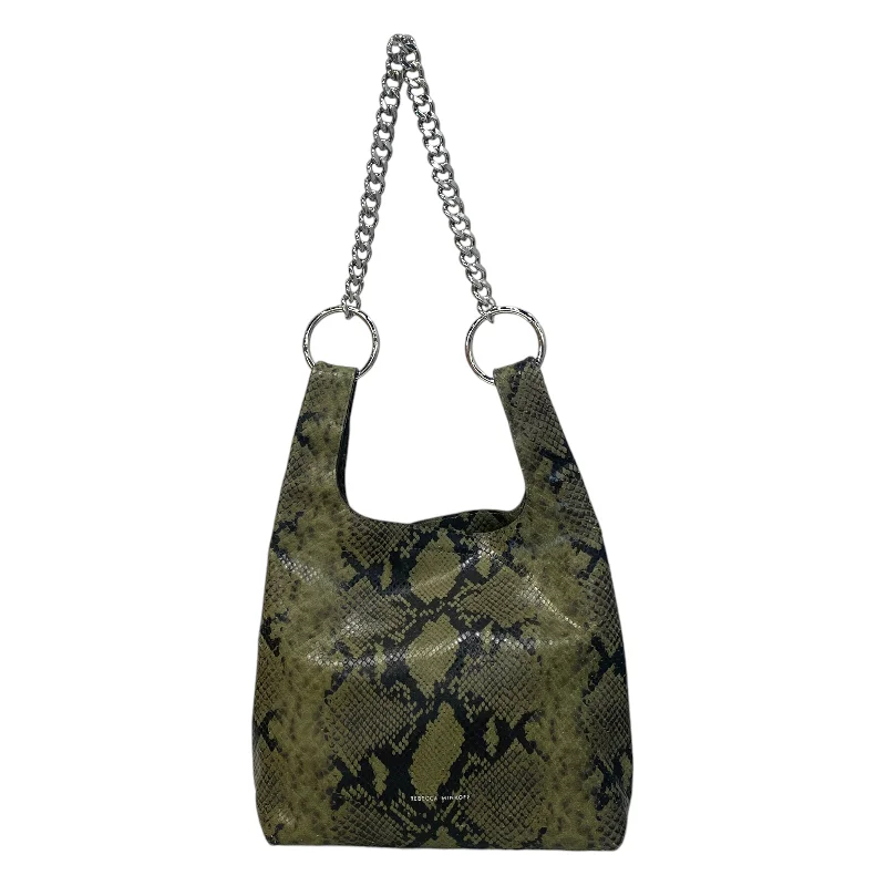 Elegant New Year Party Bags With Flash Sales REBECCA MINKOFF/Hand Bag/Animal Pattern/Leather/GRN/ Elegant New Year Party Bags With Flash Sales REBECCA MINKOFF/Hand Bag/Animal Pattern/Leather/GRN/