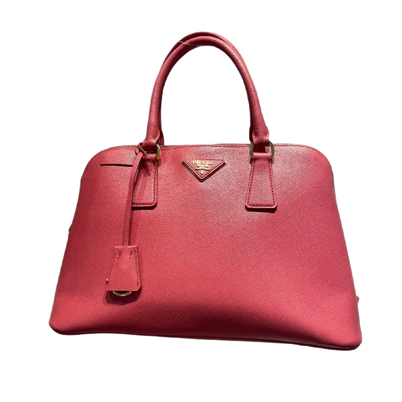 Valentine's Day PRADA/Hand Bag/Leather/PNK/Saffiano Lux
