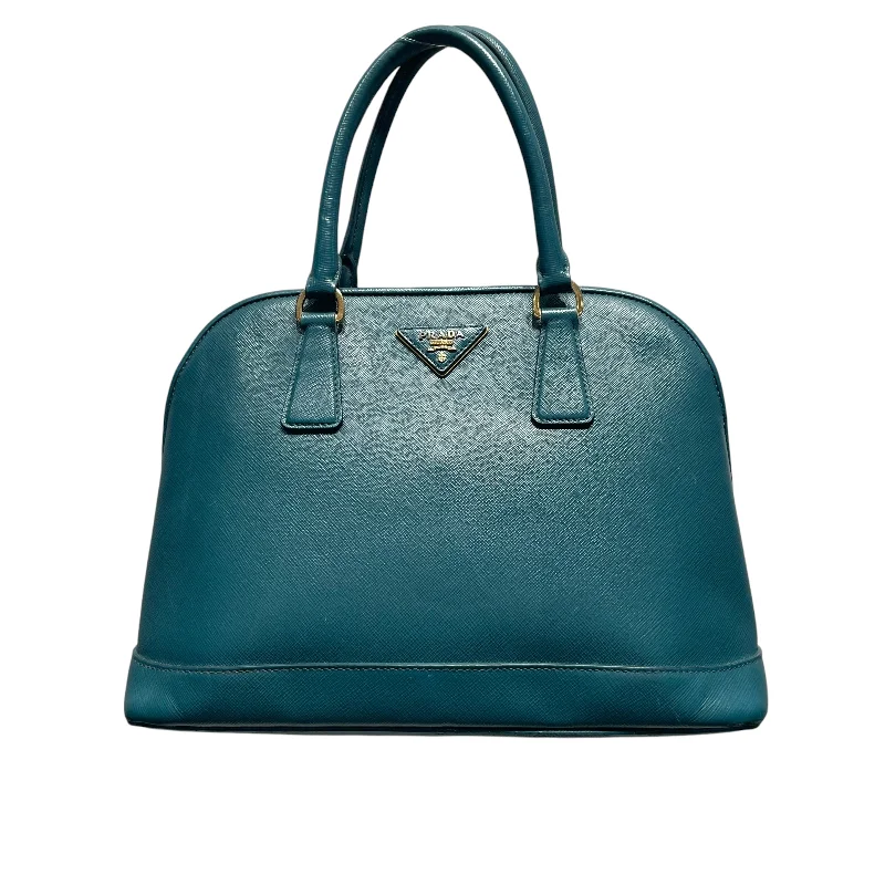Luxury Bags On Sale PRADA/Hand Bag/Stripe/Leather/GRN/Saffiano Lux