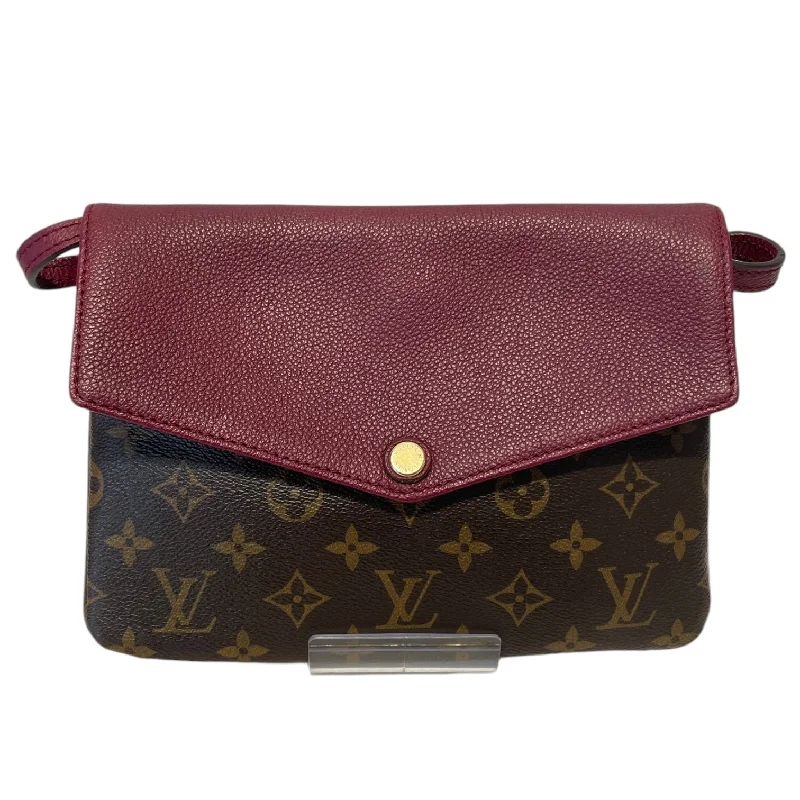 Stylish Savings LOUIS VUITTON/Cross Body Bag/Monogram/Leather/BRW/Pochette Twice