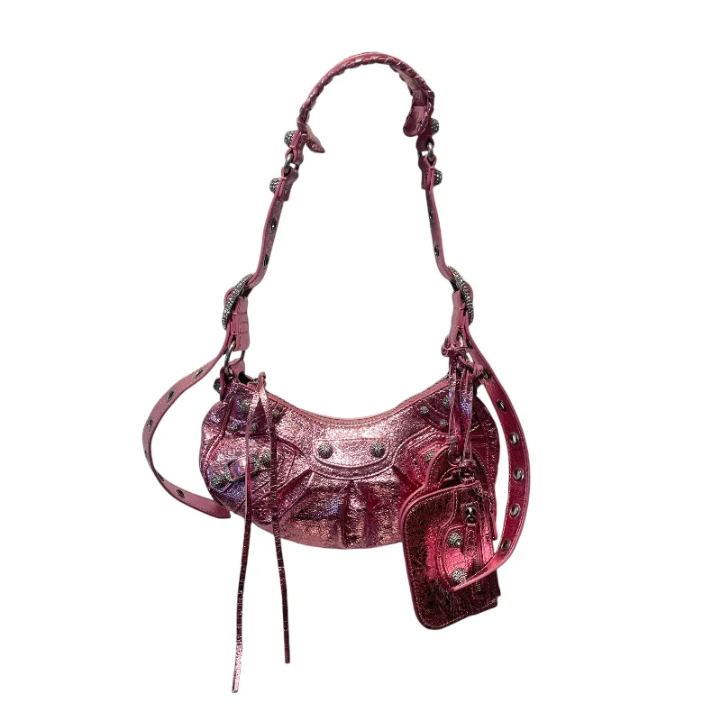 Style Upgrade BALENCIAGA/Hand Bag/XS/Leather/PNK/LE CAGOLE