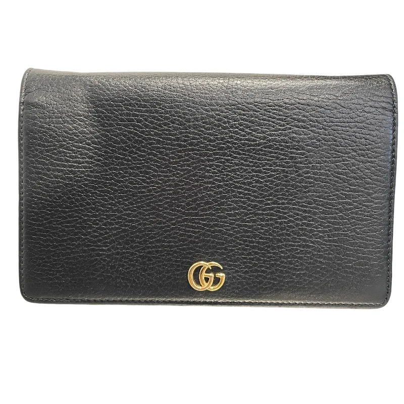 Vibrant Bags With Discounts GUCCI/Cross Body Bag/OS/Leather/BLK/GG Marmont Mirror
