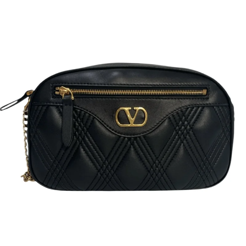 Fashionista Sale VALENTINO/Cross Body Bag/Leather/BLK/CROSS BODY