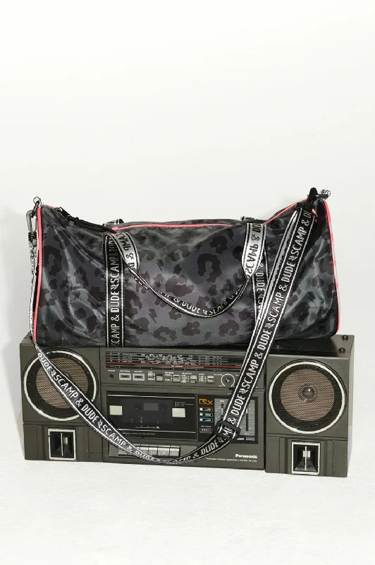 Designer Bags For Luxury Collectors Grey with Black Leopard Active Bag