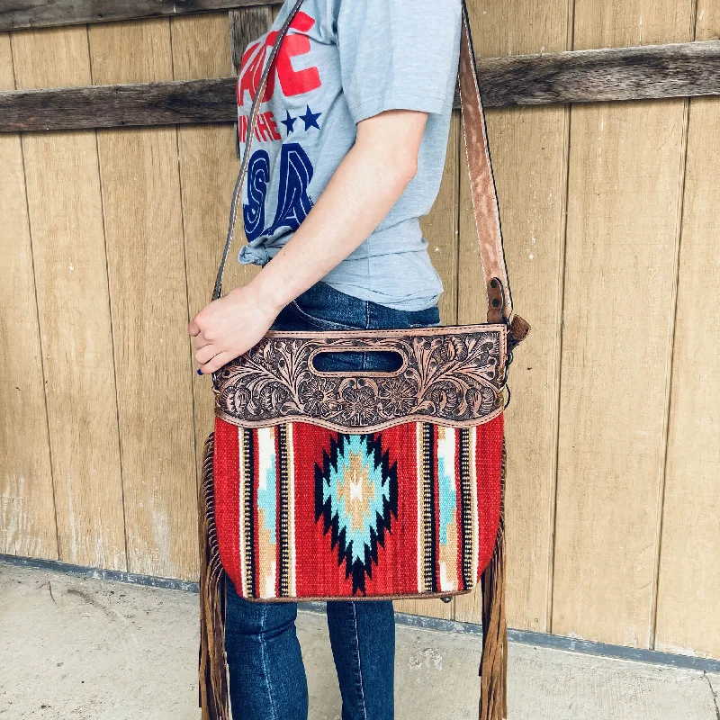 Trendy Bags For Women And Men In 2025 American Darling Aztec Blanket Fringe Bag