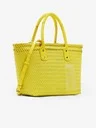 Fashionable Comfort Promotions Braided Basket Bag - Yellow