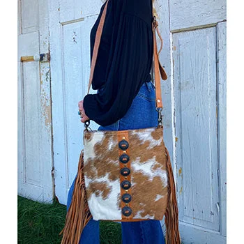 Final Sale Flouncy Hair-On Fringe Bag
