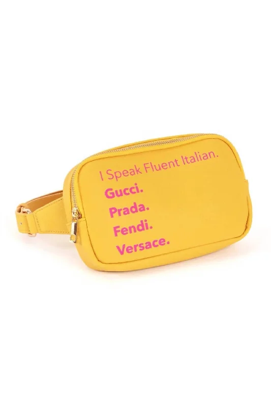 End Of Season Sale Fluent Italian Franny Fanny In Lemon